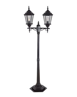 2-Head Villa Portable Post Lantern Home