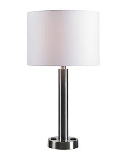 Hemlock Table Lamp 2 Outlets Home